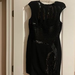 NWT Robert Rodriguez black dress w/ sequin accents sz 8. Neumann Marcus SOLD OUT